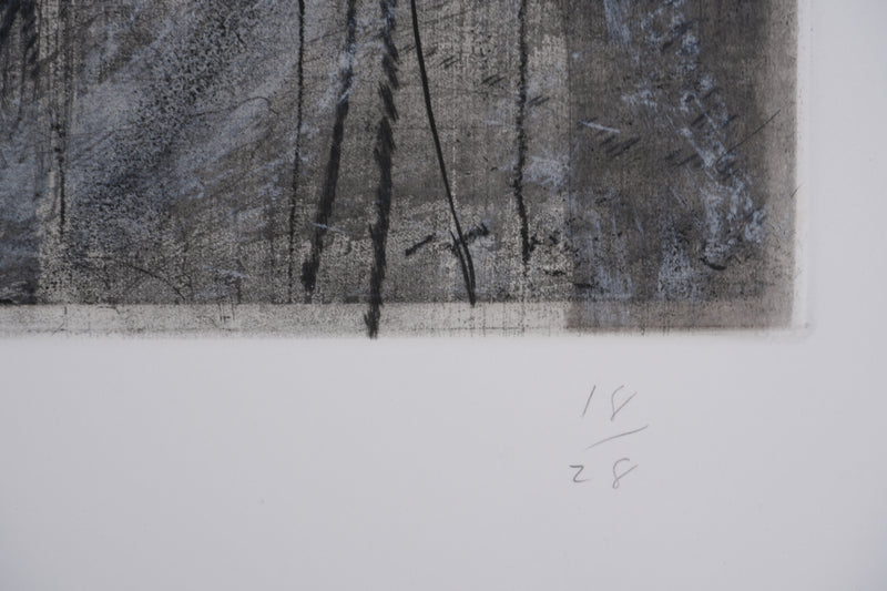 Jim DINE : Nancy Outside in July XXII, Gravure originale signée
