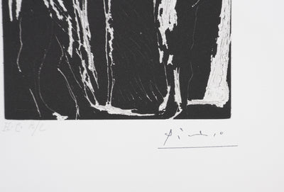 Pablo PICASSO : Les 156, Sur le seuil, Homme discutant avec une fille, Gravure originale signée