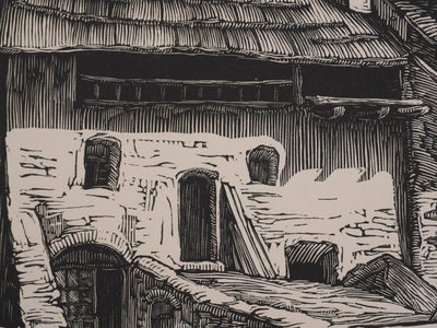 André VAHL : Retour de moisons, Gravure originale signée