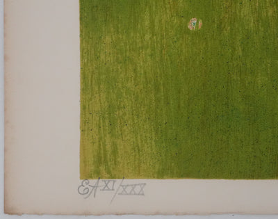 Yves GANNE : Un bel après-midi, Lithographie originale signée