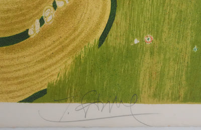 Yves GANNE : Un bel après-midi, Lithographie originale signée