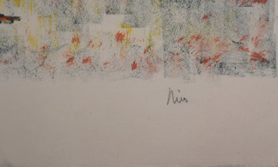Jean DRIES : Les voiliers, Lithographie originale signée