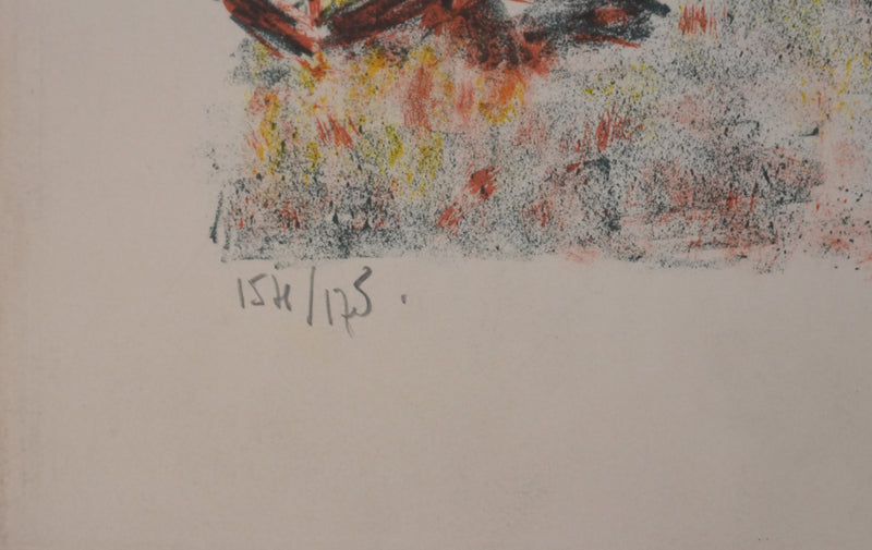 Jean DRIES : Les voiliers, Lithographie originale signée