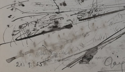 Jacques BIRR : La ferme du château, Dessin original signé