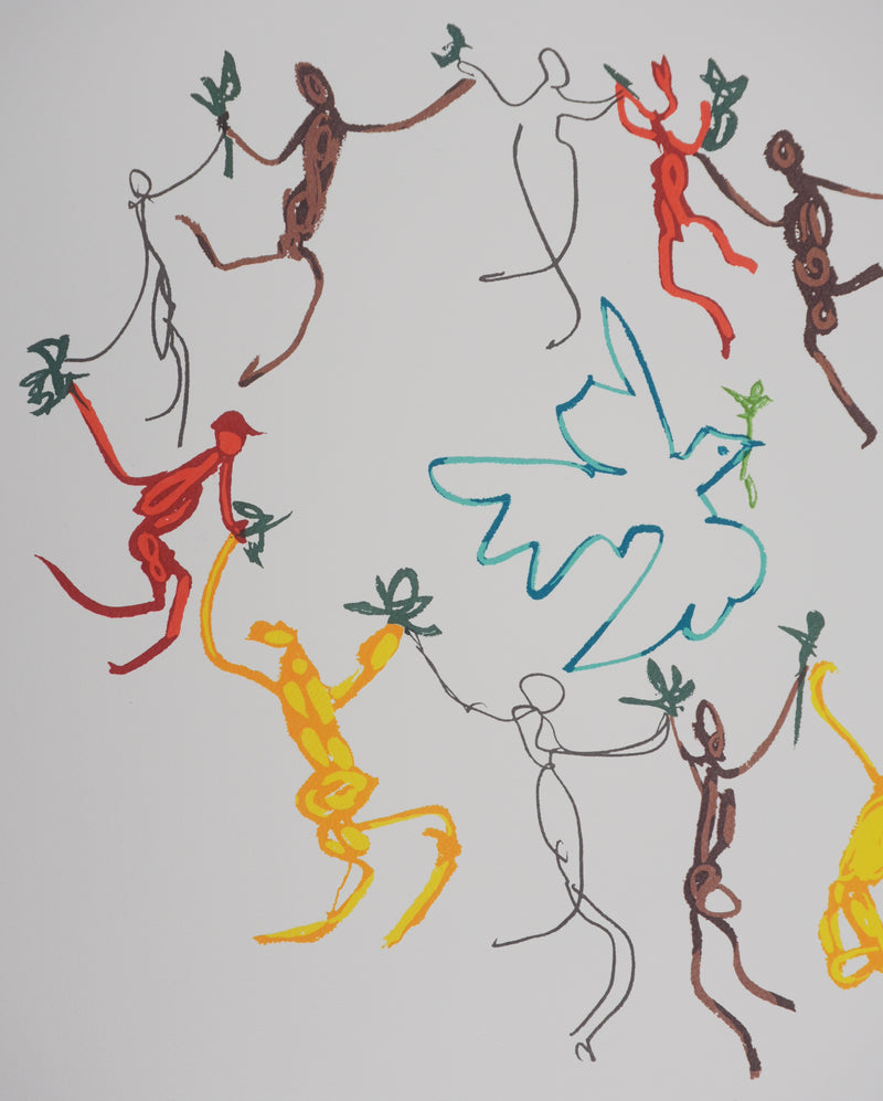 Pablo PICASSO: Dance of Peace, Round of Youth, Signed Lithograph