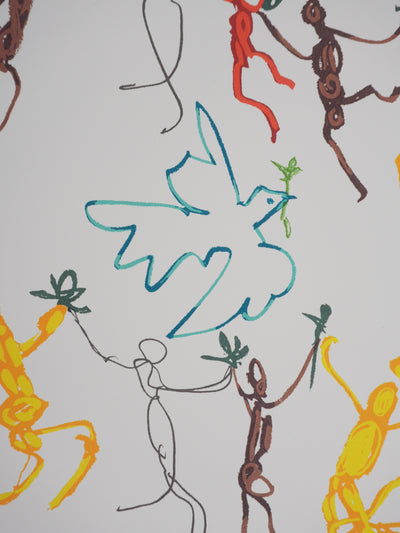 Pablo PICASSO: Dance of Peace, Round of Youth, Signed Lithograph