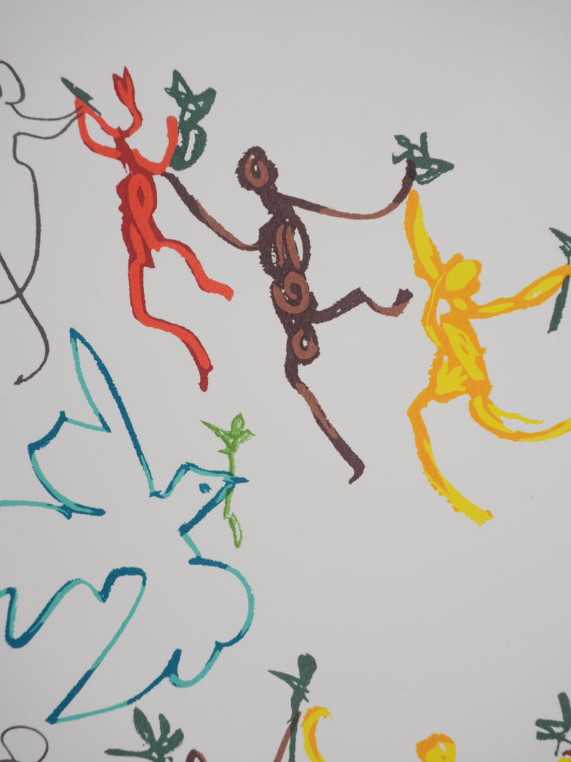 Pablo PICASSO: Dance of Peace, Round of Youth, Signed Lithograph