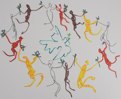 Pablo PICASSO: Dance of Peace, Round of Youth, Signed Lithograph