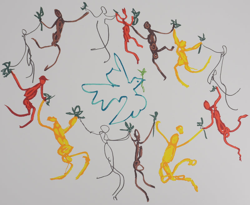 Pablo PICASSO: Dance of Peace, Round of Youth, Signed Lithograph
