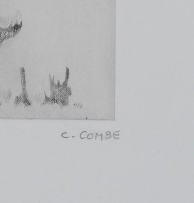 Camille COMBE : Au hasard du chemin, Gravure originale signée