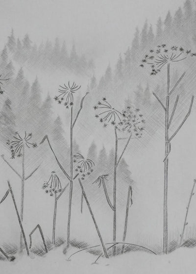 Camille COMBE : Au hasard du chemin, Gravure originale signée