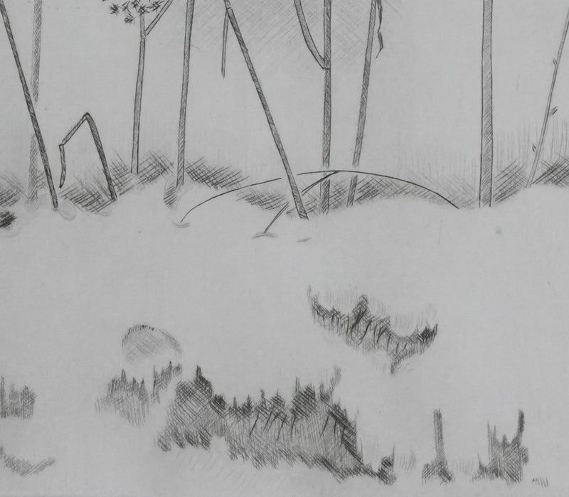 Camille COMBE : Au hasard du chemin, Gravure originale signée