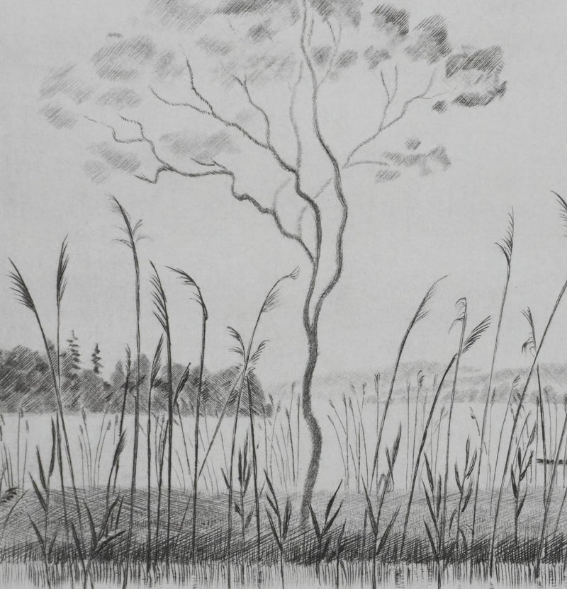 Camille COMBE : Au rythme du vent, Gravure originale signée