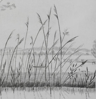 Camille COMBE : Au rythme du vent, Gravure originale signée