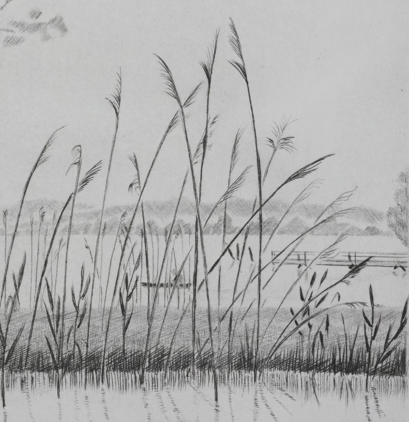 Camille COMBE : Au rythme du vent, Gravure originale signée