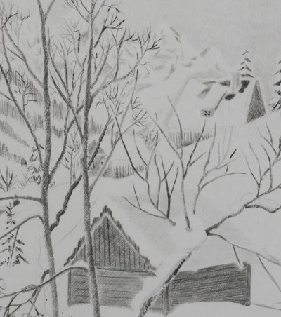 Camille COMBE : Matin lumineux, Gravure originale signée