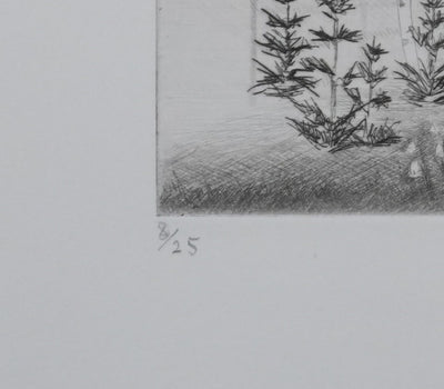Camille COMBE : Printemps, Gravure originale signée