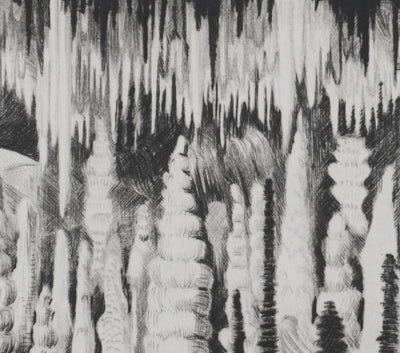 Camille COMBE : Au coeur de la terre, Gravure originale signée