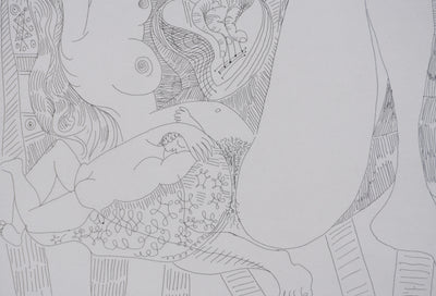 Pablo PICASSO : Les 156, Plaisanterie sur une série de peintures célèbres de Titien…, Gravure originale signée