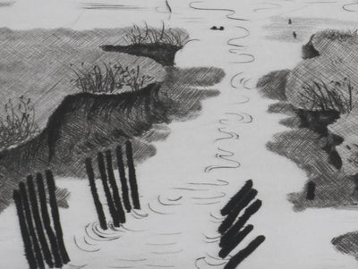 Camille COMBE : Rencontre, Gravure originale signée