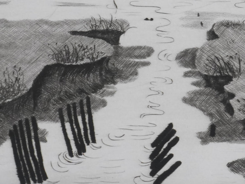 Camille COMBE : Rencontre, Gravure originale signée