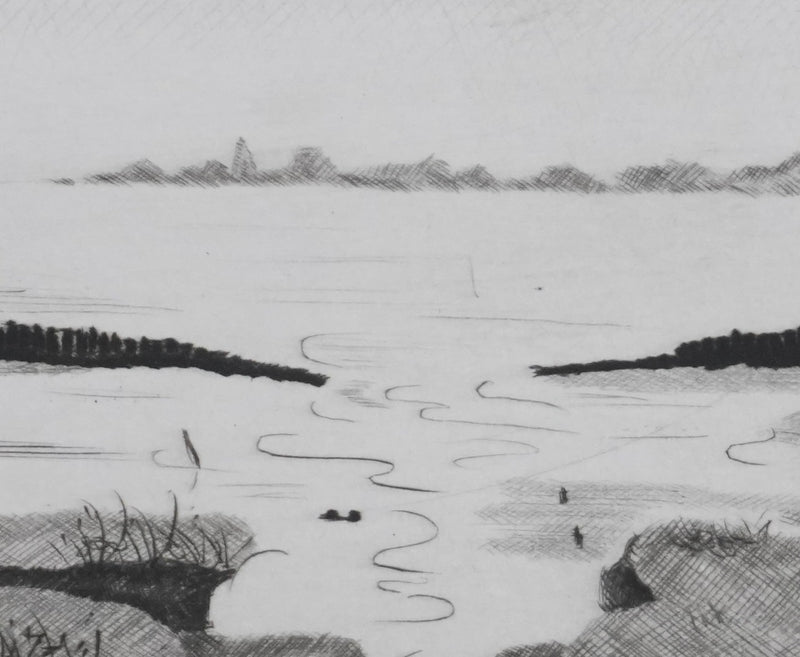 Camille COMBE : Rencontre, Gravure originale signée