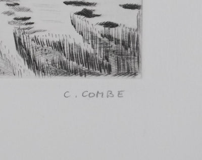 Camille COMBE : L'errance des mages, Gravure originale signée
