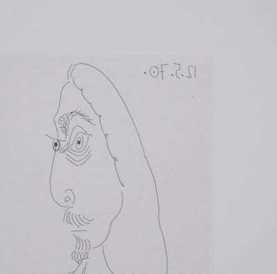 Pablo PICASSO : Les 156, Mousquetaire et odalisque-méduse, Gravure originale signée