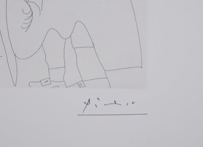 Pablo PICASSO : Les 156, Mousquetaire et odalisque-méduse, Gravure originale signée