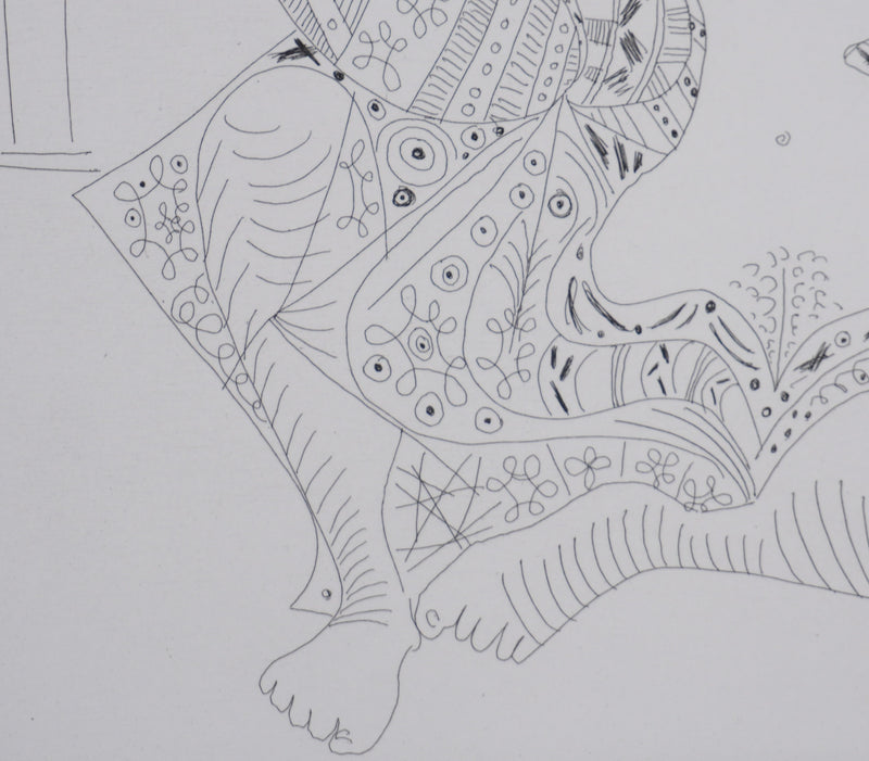 Pablo PICASSO : Les 156, Mousquetaire et odalisque-méduse, Gravure originale signée
