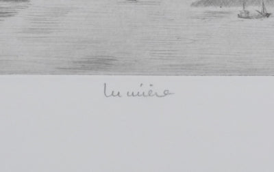 Camille COMBE : Lumière, Gravure originale signée