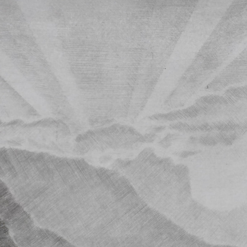 Camille COMBE : Lumière, Gravure originale signée