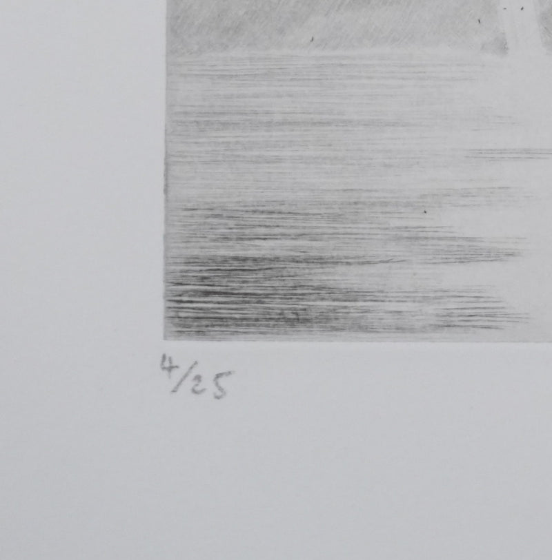 Camille COMBE : Les chemins de lumière, Gravure originale signée