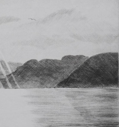 Camille COMBE : Les chemins de lumière, Gravure originale signée