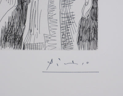 Pablo PICASSO : Les 156, Cirque, L’Écuyère au raisin, Gravure originale signée
