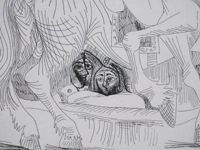 Pablo PICASSO : Les 156, Cirque, L’Écuyère au raisin, Gravure originale signée