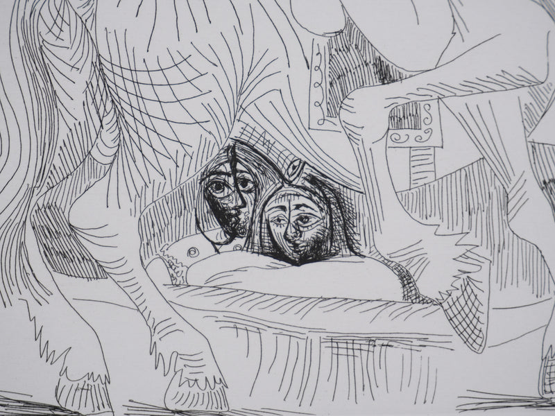 Pablo PICASSO : Les 156, Cirque, L’Écuyère au raisin, Gravure originale signée