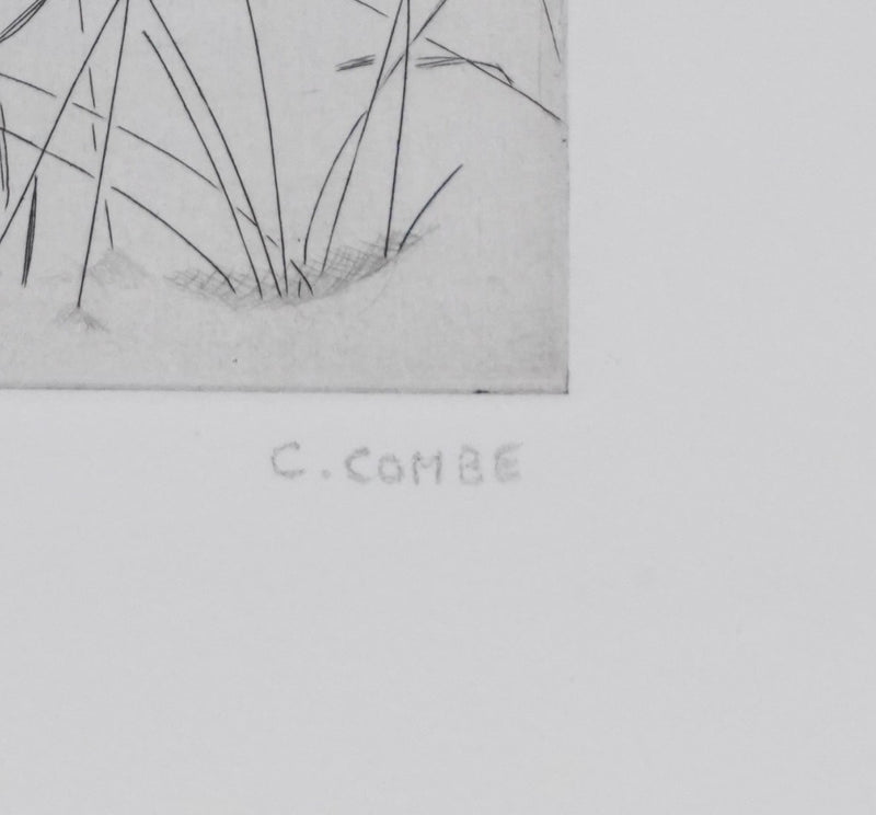 Camille COMBE : En forêt, Gravure originale signée