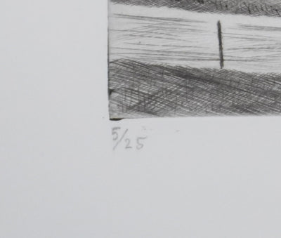 Camille COMBE : Au coeur de l'île, Gravure originale signée