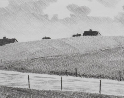 Camille COMBE : Au coeur de l'île, Gravure originale signée