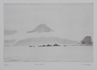 Camille COMBE : Mirage, Gravure originale signée
