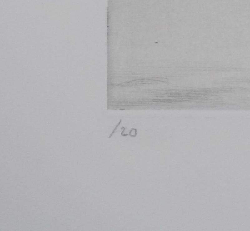 Camille COMBE : Mirage, Gravure originale signée