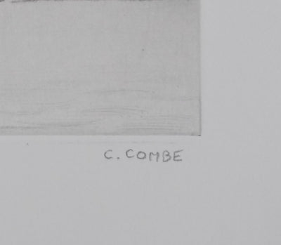 Camille COMBE : Mirage, Gravure originale signée