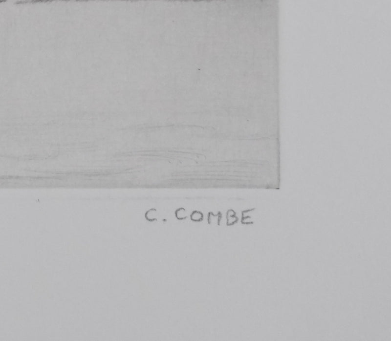 Camille COMBE : Mirage, Gravure originale signée