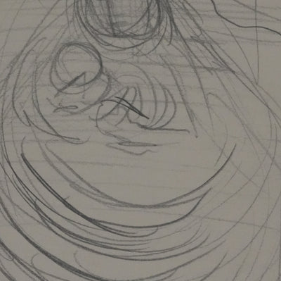 Johnny FRIEDLAENDER : Etude pour une mère à l'enfant, Dessin original