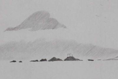 Camille COMBE : Mirage, Gravure originale signée