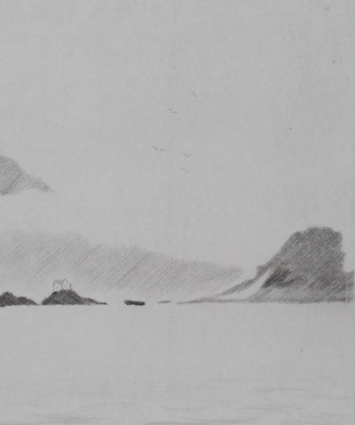 Camille COMBE : Mirage, Gravure originale signée