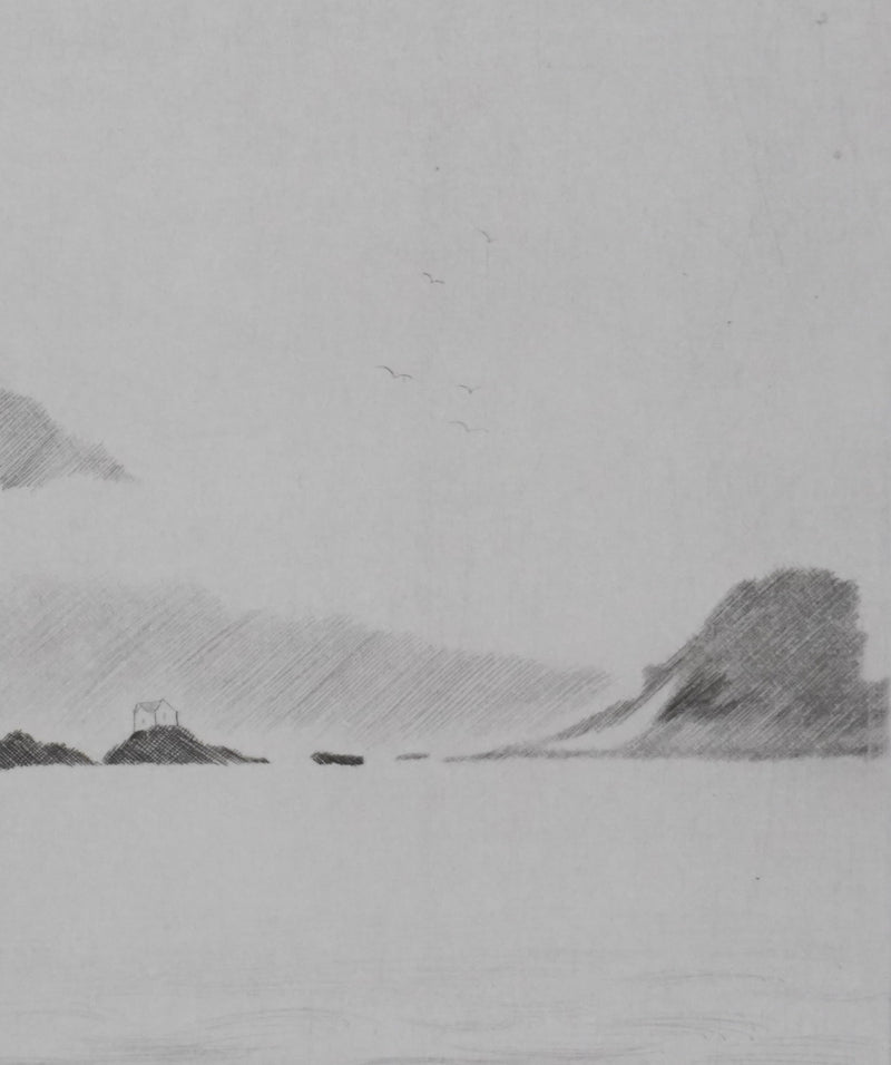 Camille COMBE : Mirage, Gravure originale signée