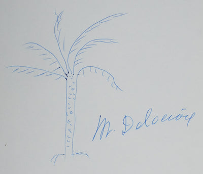 Autographe original de Michel DELACROIX (vue générale) - Crédit photo : Galerie Art.Paris