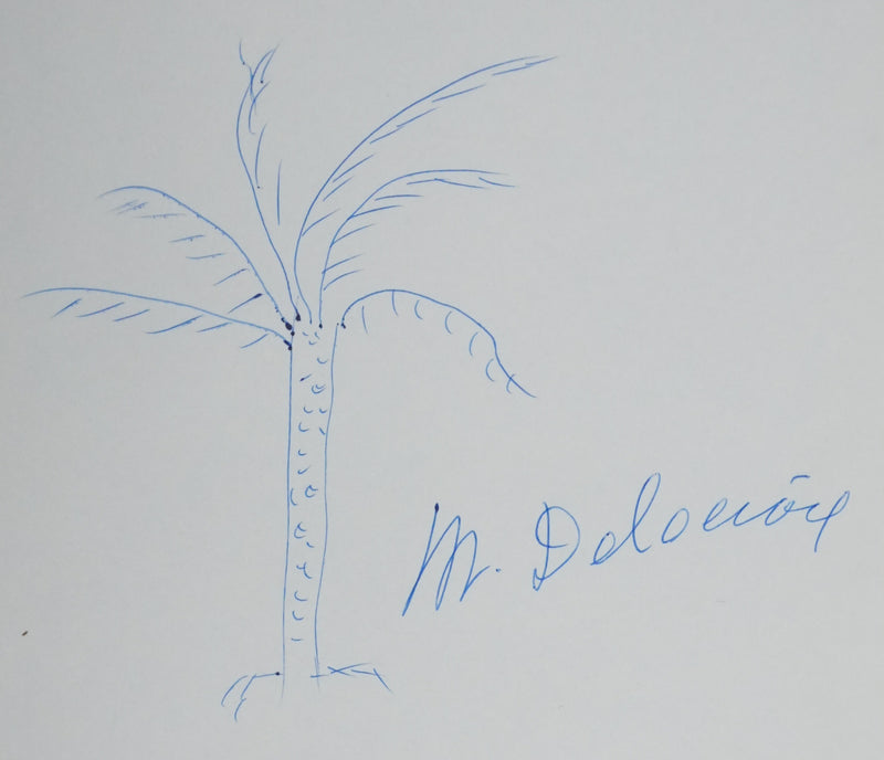 Autographe original de Michel DELACROIX (vue générale) - Crédit photo : Galerie Art.Paris